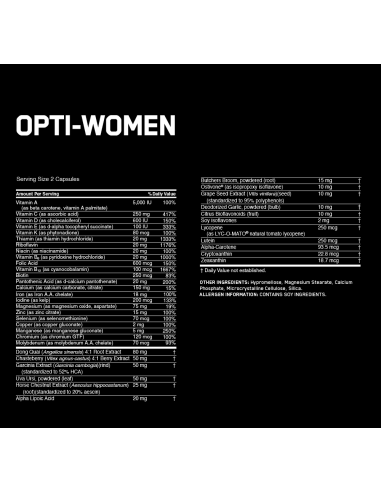 Optimum Nutrition Opti-Women 60 tabl.