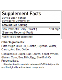 NOW Saw Palmetto Extract 90 softgel 2