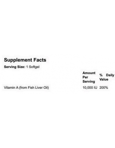 NOW Vitamin A 10000IU 100 softgel