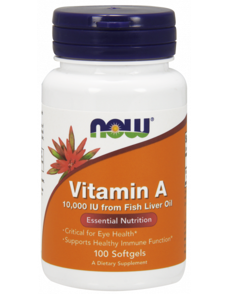 NOW Vitamin A 10000IU 100 softgel