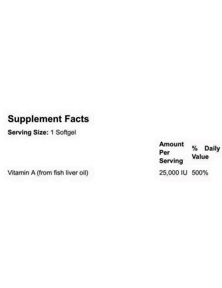 NOW Vitamin A 25000IU 100 softgel