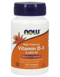NOW Vitamin D3 2000 IU 120...