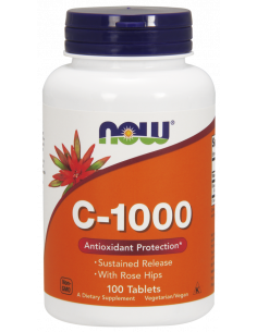 NOW C-1000 Sustained Release With Rose Hips