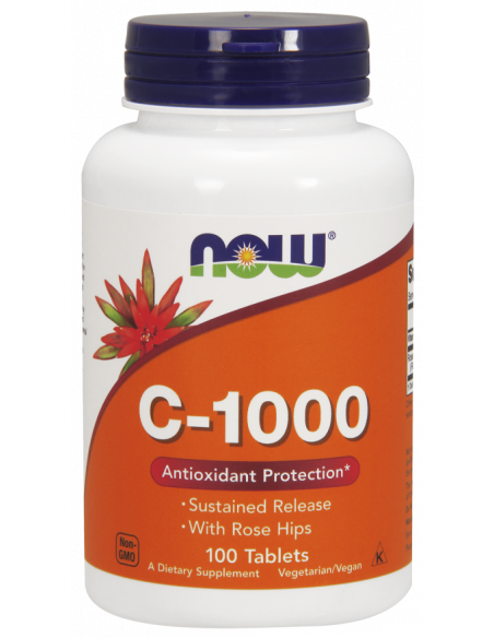 NOW C-1000 Sustained Release With Rose Hips