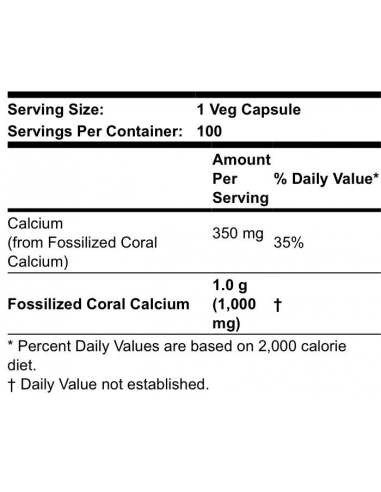 NOW Coral Calcium 1000 mg 100 kapszula