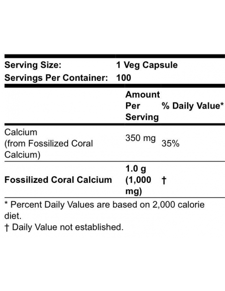 NOW Coral Calcium 1000 mg 100 kapszula