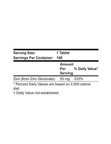 NOW Zinc 50 mg 100  tabletta