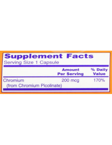 NOW Chromium Picolinate 100 caps.