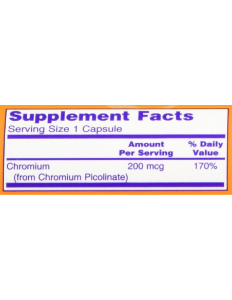 NOW Chromium Picolinate 100 caps.