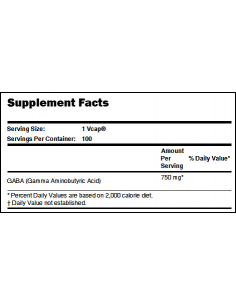 NOW GABA 750 mg 100 kapszula 2