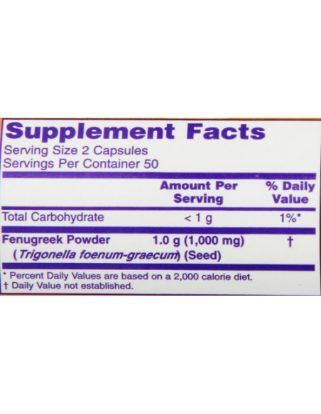 NOW Fenugreek 500 mg 100 kapszula