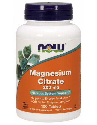 NOW Magnesium Citrate 200mg 100 tabletta