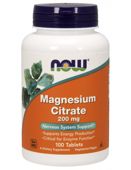 NOW Magnesium Citrate 200mg 100 tabletta