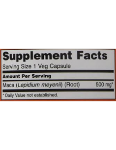 NOW MACA 500mg 250 kapszula 2