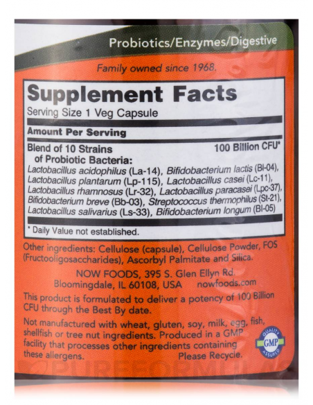 NOW Probiotic-10 100 billion 