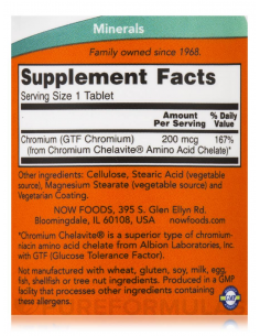 NOW GTF Chromium 200 mcg... 2