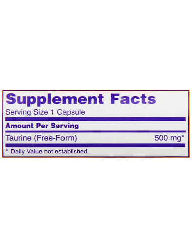 NOW Taurine 500 mg 100 kapszula