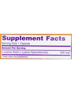 NOW L-Lysine 500 mg 100kapszula 2
