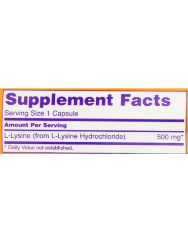 NOW L-Lysine 500 mg 