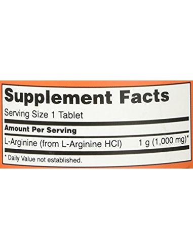NOW L-Arginine 1000 mg 