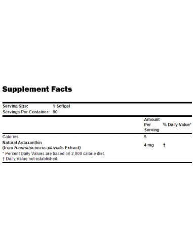 NOW Astaxanthin 4 mg