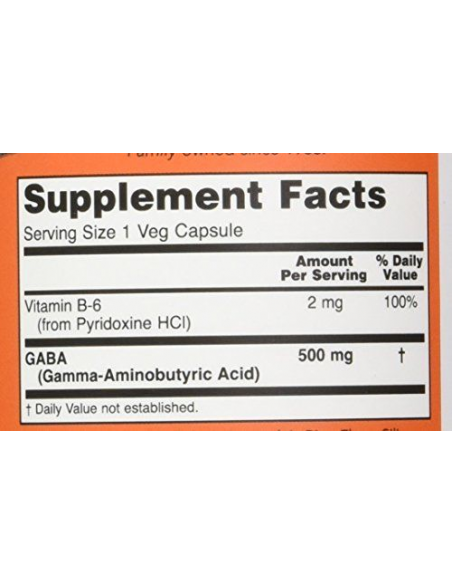 NOW GABA 500 mg