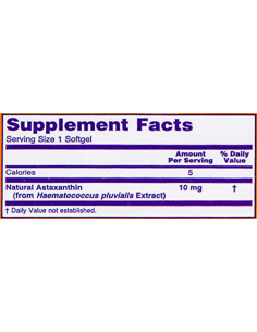 NOW Astaxanthin 10 mg 60 gélkapszula 2