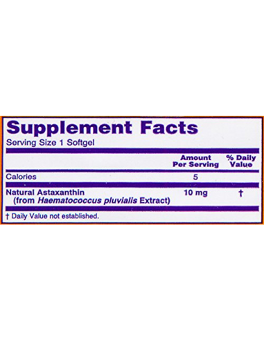 NOW Astaxanthin 10 mg 60 gélkapszula