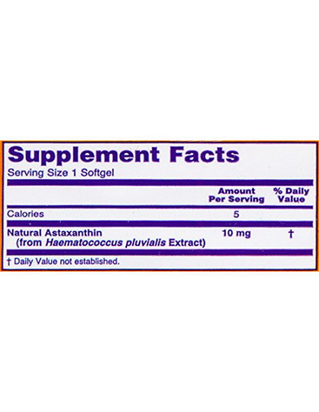 NOW Astaxanthin 10 mg 60 gélkapszula
