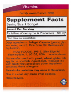 NOW Pantethine 300 mg  2