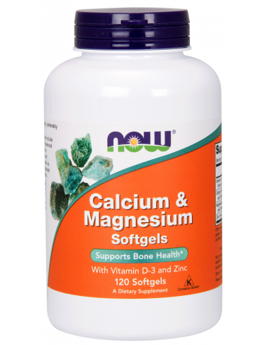NOW Calcium & Magnesium 120 gélkapszula