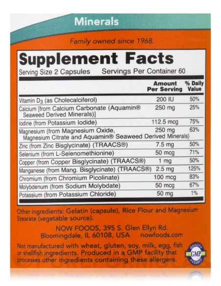 NOW Full Spectrum Mineral Caps 120 kapszula