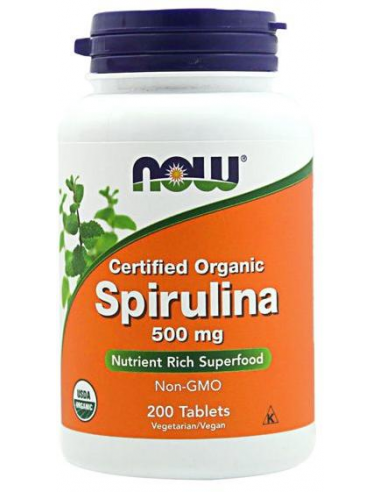 NOW Spirulina 500 mg 200 tabletta