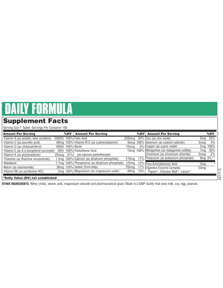 Universal Daily Formula