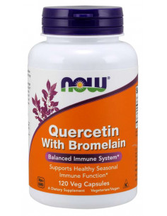 NOW Quercetin with Bromelain 120 vegan kapszula