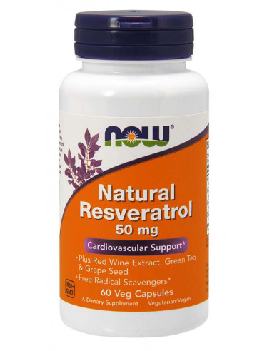 NOW Natural Resveratrol 50 mg 60 kapszula
