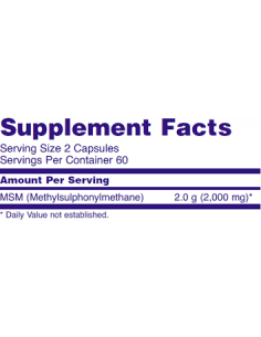 NOW MSM 1000 mg 120 kapszula 2
