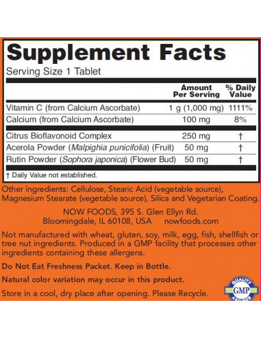 NOW C-1000 Buffered C 180 tabletta NOW C-1000 Buffered C 180 tabletta