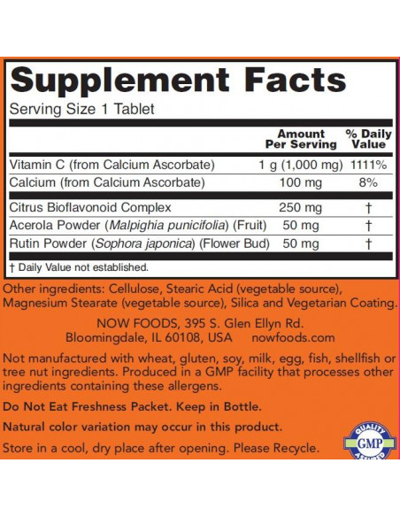 NOW C-1000 Buffered C 180 tabletta NOW C-1000 Buffered C 180 tabletta