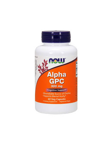 NOW Alpha GPC 300 mg 60 vegan kapszula