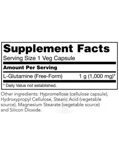 NOW L-Glutamine 1000 mg facts