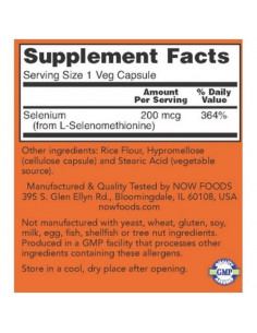 Now Selenium 200 mcg 180 2