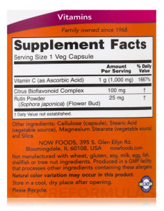 NOW C 1000 mg with Bioflavonoids 100 capsules 2