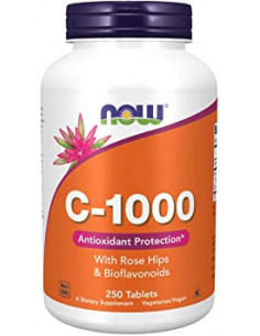 NOW C - 1000 with rose hips 250 tabletta