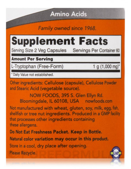 NOW L-Tryptophan