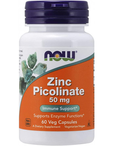 NOW Zinc Picolinate 50 mg 60 vegan