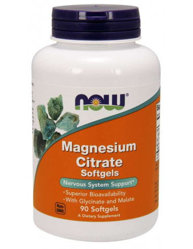 NOW Magnesium Citrate 90 softgels