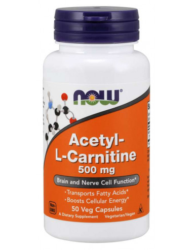 NOW Acetyl-L-Carnitine 500 mg 50 kapszula