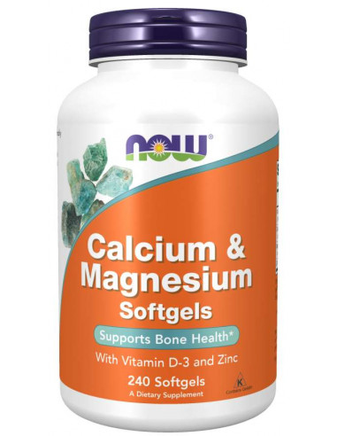 NOW Calcium & Magnesium 240 gélkapszula