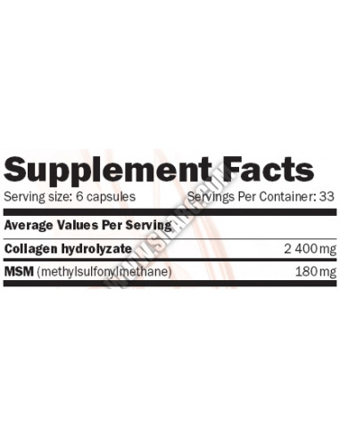 Amix Osteo Gelatine Caps with MSM facts